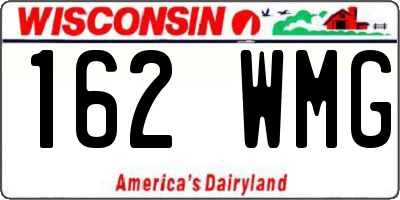 WI license plate 162WMG