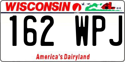 WI license plate 162WPJ