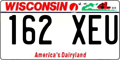 WI license plate 162XEU