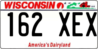 WI license plate 162XEX