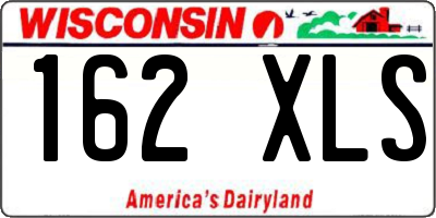 WI license plate 162XLS