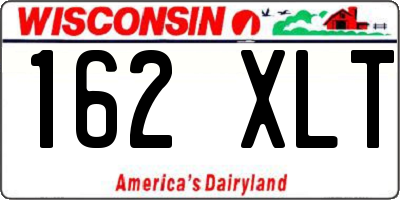 WI license plate 162XLT
