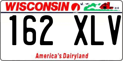 WI license plate 162XLV