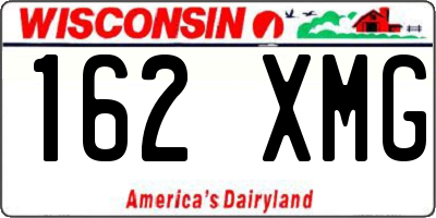 WI license plate 162XMG