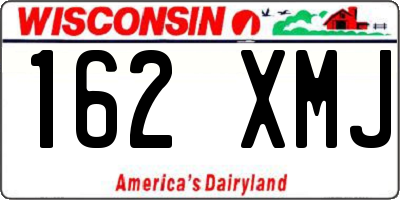 WI license plate 162XMJ