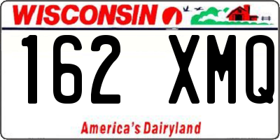 WI license plate 162XMQ