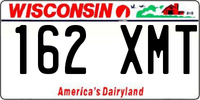 WI license plate 162XMT