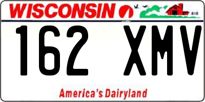WI license plate 162XMV