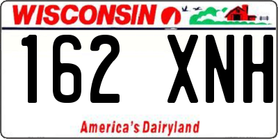 WI license plate 162XNH