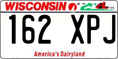 WI license plate 162XPJ