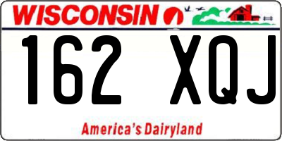 WI license plate 162XQJ