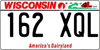 WI license plate 162XQL