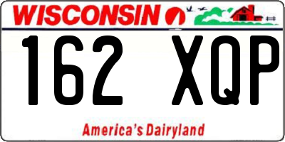 WI license plate 162XQP