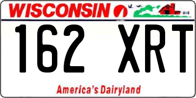 WI license plate 162XRT