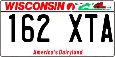 WI license plate 162XTA