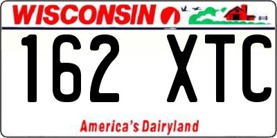 WI license plate 162XTC