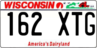 WI license plate 162XTG