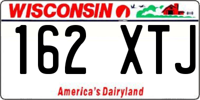 WI license plate 162XTJ