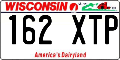 WI license plate 162XTP