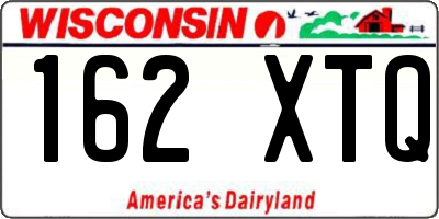 WI license plate 162XTQ