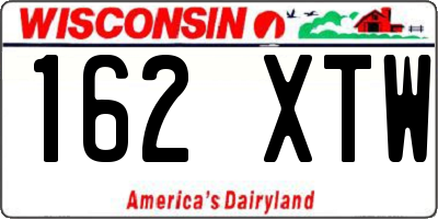 WI license plate 162XTW