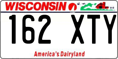 WI license plate 162XTY