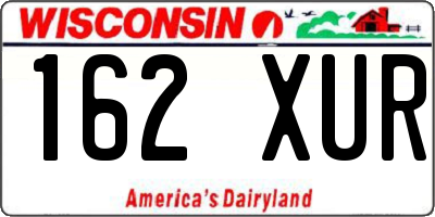 WI license plate 162XUR