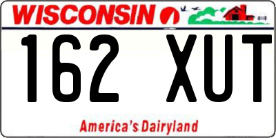 WI license plate 162XUT
