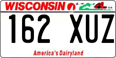 WI license plate 162XUZ