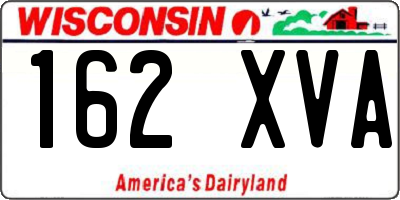 WI license plate 162XVA