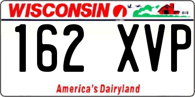 WI license plate 162XVP