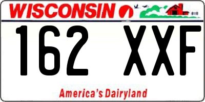 WI license plate 162XXF