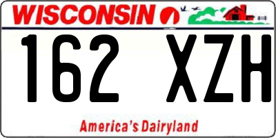 WI license plate 162XZH