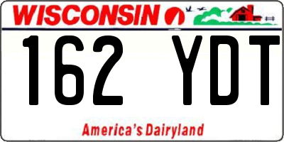 WI license plate 162YDT