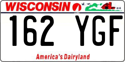 WI license plate 162YGF