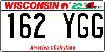 WI license plate 162YGG