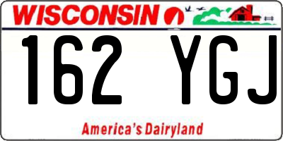 WI license plate 162YGJ