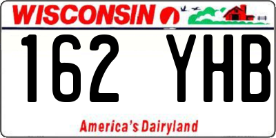 WI license plate 162YHB