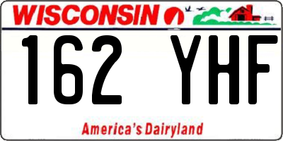 WI license plate 162YHF