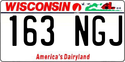 WI license plate 163NGJ