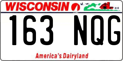 WI license plate 163NQG