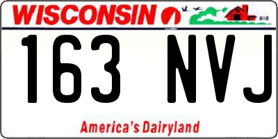 WI license plate 163NVJ