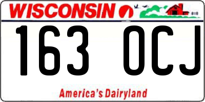 WI license plate 163OCJ