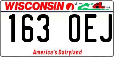 WI license plate 163OEJ