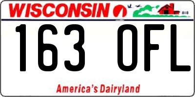 WI license plate 163OFL