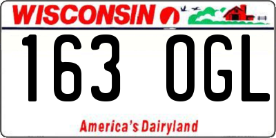 WI license plate 163OGL