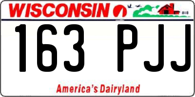 WI license plate 163PJJ