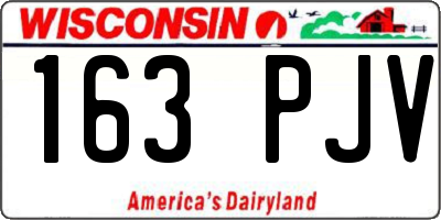 WI license plate 163PJV