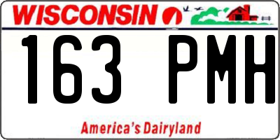 WI license plate 163PMH