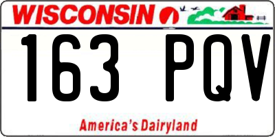 WI license plate 163PQV